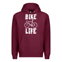 Burgundy bike life Premium Hoodie - artisFamous