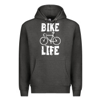 Charcoal Heather bike life Premium Hoodie - artisFamous
