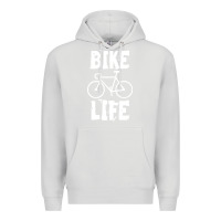 Dove Grey bike life Premium Hoodie - artisFamous