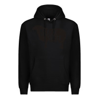 Black black sheep silhouette Premium Hoodie - artisFamous