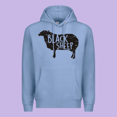 Black Sheep Silhouette Premium Hoodie Designed By Artisfamous