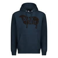 Navy black sheep silhouette Premium Hoodie - artisFamous