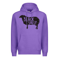 Purple black sheep silhouette Premium Hoodie - artisFamous