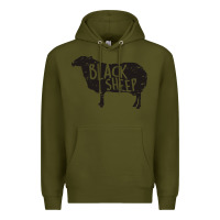 Army Green black sheep silhouette Premium Hoodie - artisFamous