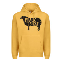 Mustard black sheep silhouette Premium Hoodie - artisFamous