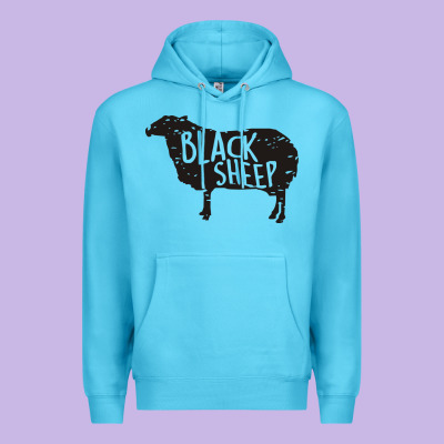 Black Sheep Silhouette Premium Hoodie Designed By Artisfamous