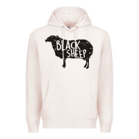 Pale Pink black sheep silhouette Premium Hoodie - artisFamous