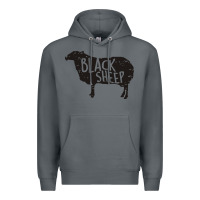 Rock black sheep silhouette Premium Hoodie - artisFamous