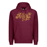 Burgundy Gold2 Premium Hoodie - artisFamous