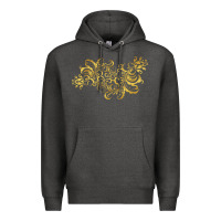 Charcoal Heather Gold2 Premium Hoodie - artisFamous