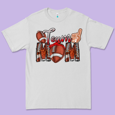 Team Mom Premium Tee Designed By Cowhidedigitalart