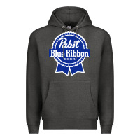 Charcoal Heather pabst blue ribbon Premium Hoodie - artisFamous
