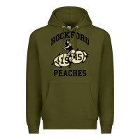 Army Green rockford peaches Premium Hoodie - artisFamous