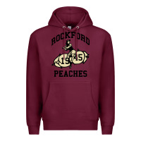 Burgundy rockford peaches Premium Hoodie - artisFamous