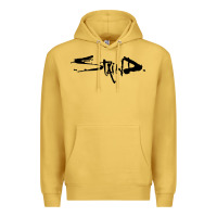 Antique Gold staind Premium Hoodie - artisFamous