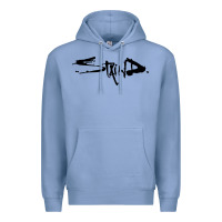 Colony Blue staind Premium Hoodie - artisFamous
