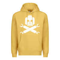 Antique Gold block face pirate Premium Hoodie - artisFamous