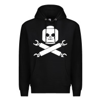 Black block face pirate Premium Hoodie - artisFamous