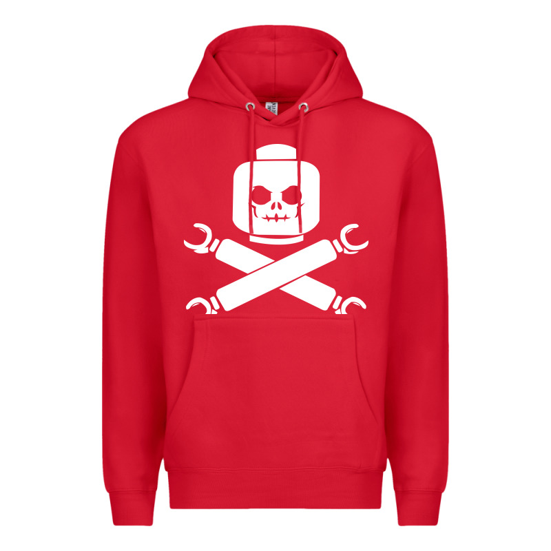Block Face Pirate Premium Hoodie by artisFamous | Teevron