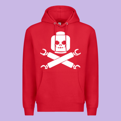 Block Face Pirate Premium Hoodie Designed By Artisfamous