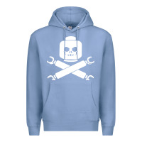 Colony Blue block face pirate Premium Hoodie - artisFamous