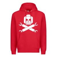 Red block face pirate Premium Hoodie - artisFamous