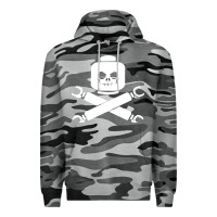 Slate Camo block face pirate Premium Hoodie - artisFamous