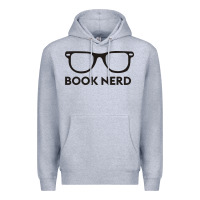 Heather Grey book nerd Premium Hoodie - artisFamous