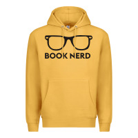 Mustard book nerd Premium Hoodie - artisFamous