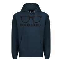 Navy book nerd Premium Hoodie - artisFamous