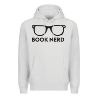 Dove Grey book nerd Premium Hoodie - artisFamous