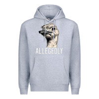 Heather Grey letterkenny allegedly ostrich funny Premium Hoodie - artisFamous