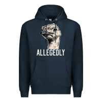 Navy letterkenny allegedly ostrich funny Premium Hoodie - artisFamous