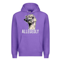 Purple letterkenny allegedly ostrich funny Premium Hoodie - artisFamous