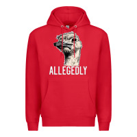 Red letterkenny allegedly ostrich funny Premium Hoodie - artisFamous