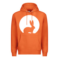 Carrot bunny and full moon funny Premium Hoodie - artisFamous