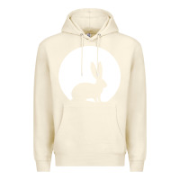 Sandshell bunny and full moon funny Premium Hoodie - artisFamous