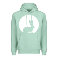Seafoam bunny and full moon funny Premium Hoodie - artisFamous