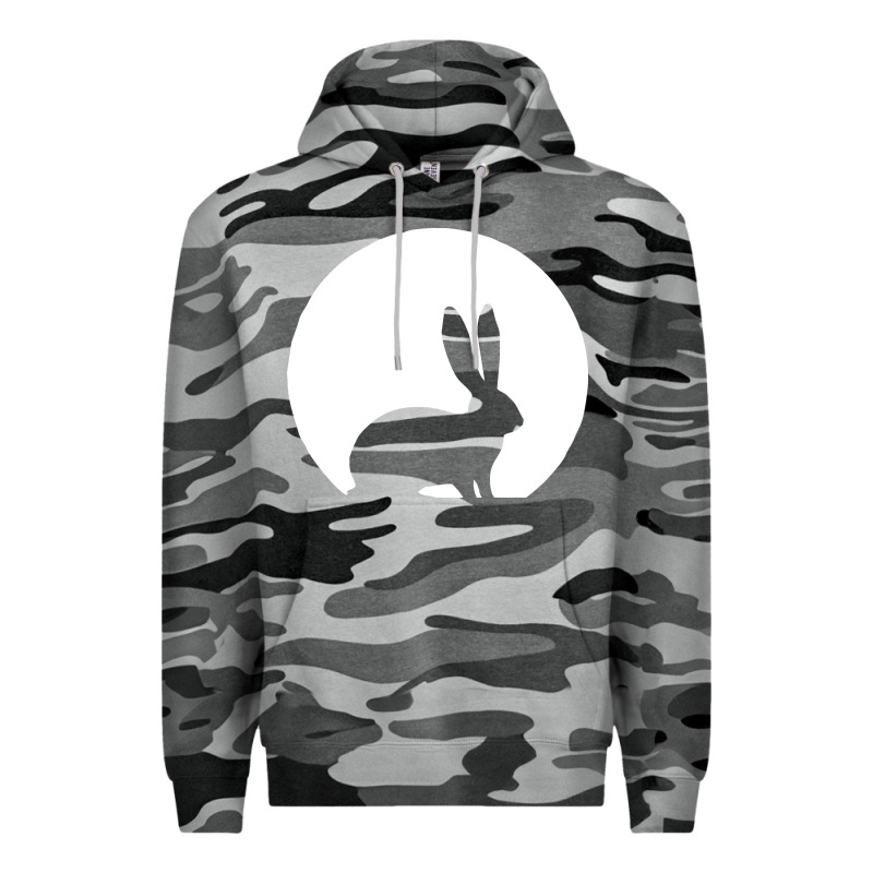 Bunny And Full Moon Funny Premium Hoodie by artisFamous | Teevron