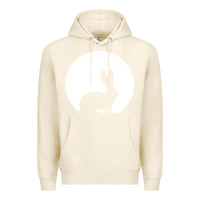 Tofu bunny and full moon funny Premium Hoodie - artisFamous