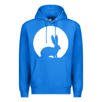 True Royal bunny and full moon funny Premium Hoodie - artisFamous