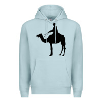 Blue Mist camel rider Premium Hoodie - artisFamous