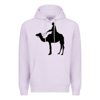 Lilac camel rider Premium Hoodie - artisFamous
