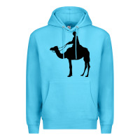 Ocean Blue camel rider Premium Hoodie - artisFamous
