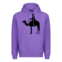 Purple camel rider Premium Hoodie - artisFamous