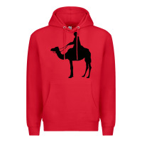 Red camel rider Premium Hoodie - artisFamous