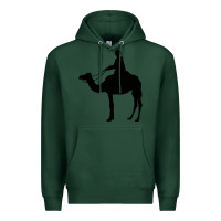 Sports Green camel rider Premium Hoodie - artisFamous
