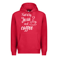 Cardinal Fueled by jesus and coffee Premium Hoodie - artisFamous