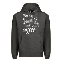 Charcoal Heather Fueled by jesus and coffee Premium Hoodie - artisFamous
