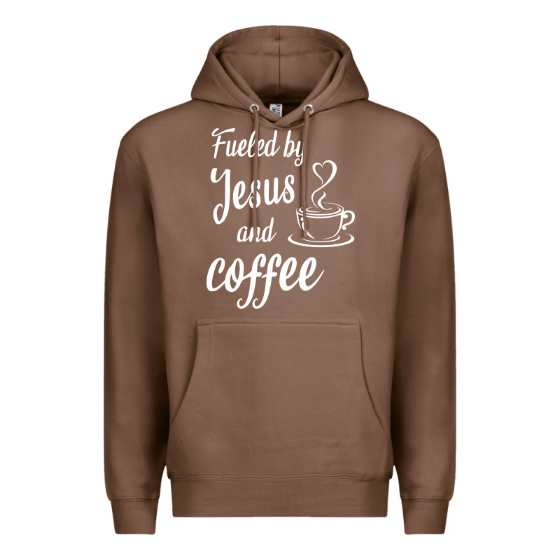 Fueled By Jesus And Coffee Premium Hoodie by artisFamous | Teevron